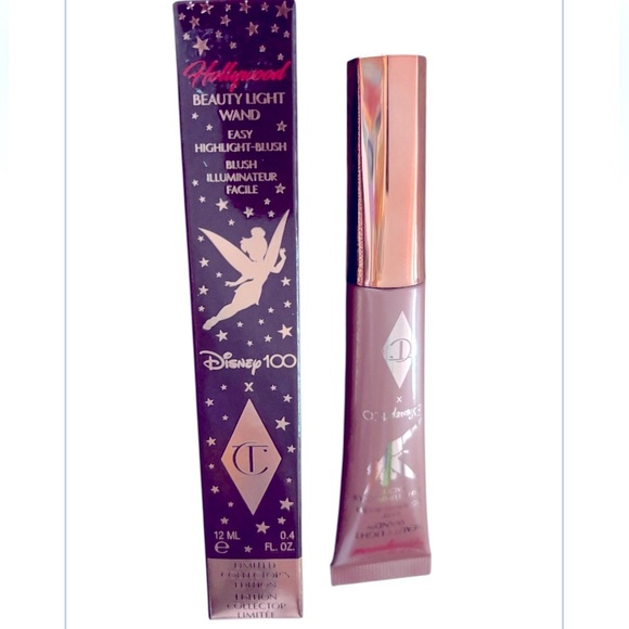 Charlotte Tilbury x Disney 100 Hollywood Beauty Light Wand, highlight-blush NIB - Picture 6 of 6